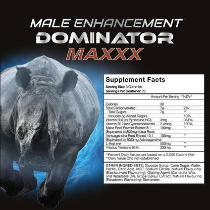 Dominator Maxx Male Performance Gummies